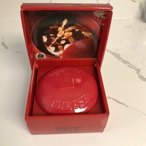Vintage Gourmet du Village Bistro Collection Brie Baker Cheese Dome Ceramic